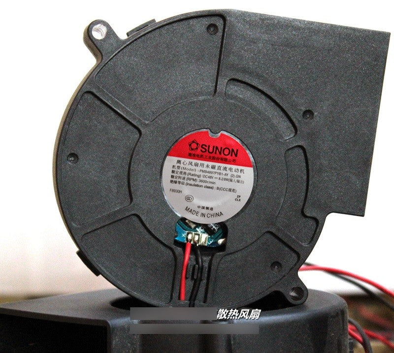 SUNON PMB4897PYB1-AY (2).GN 48V 8.2W 2wires cooling fan SUNON PMB4897PYB1-AY (2).GN 48V 8.2W 2wires cooling fan